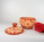 Oaxaca Embroidered Clay Canister - Image 4