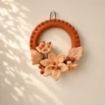 Oaxaca Embroidered Clay Hanging Wreath