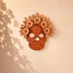 Oaxaca Filigrana Clay Skull Hanging Decor