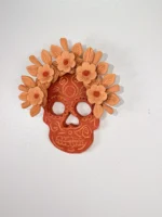 Oaxaca Filigrana Clay Skull Hanging Decor - Image 4