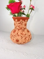 Oaxaca Pottery Clay Vase Small - Image 4