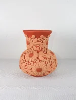 Oaxaca Pottery Clay Vase Small - Image 5
