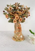 Oaxaca Pottery Glazed Tree of Life Barro Bordado - Image 3