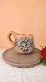 Oaxaca Smoked Clay Dinnerware Mug and Saucer Set