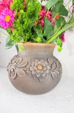 Oaxaca Smoked Clay Vase - Image 3