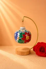 Poinsettia Talavera Ornament