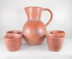 Polished Clay Pitcher Set from Michoacan - Image 2