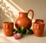 Red Clay Pitcher Set