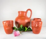 Red Clay Pitcher Set - Image 2