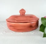 Rustic Ceramic Tortillero Handmade in Mexico - Image 2