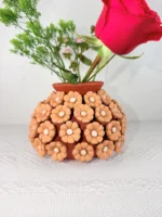 Small Embroidered Clay Vase from Oaxaca - Image 2