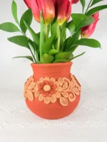 Small Filigrana Clay Vase from Oaxaca - Image 2