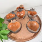 Smoked Clay Tequila Shots with Tray from Oaxaca - Image 3