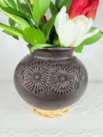 Smoked Clay Vase Handmade in Oaxaca - Image 4