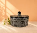 Talavera Style Black Tortilla Warmer