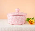 Talavera Tortilla Warmer in Pink