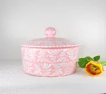 Talavera Tortilla Warmer in Pink - Image 2