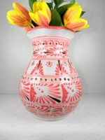 Talavera Vase Pink and Gold - Image 2