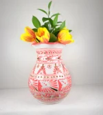 Talavera Vase Pink and Gold - Image 3
