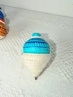 Hand-Painted & Hand-Carved Mexican Trompo | Traditional Wooden Toy from Oaxaca - Image 2