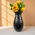 Traditional Black Talavera Vase
