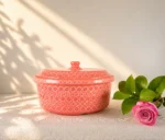 Traditional Capula Clay Tortillero with Lid from Michoacan