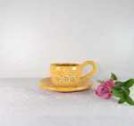 Traditional Capula Michoacan Mug and Saucer - Image 2