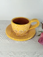 Traditional Capula Michoacan Mug and Saucer - Image 3