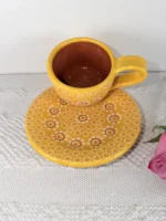 Traditional Capula Michoacan Mug and Saucer - Image 4