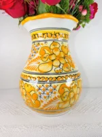 Traditional Talavera Vase in Yellow - Image 3