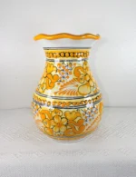Traditional Talavera Vase in Yellow - Image 4
