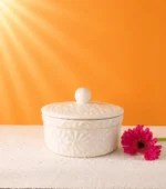 White Talavera Style Tortillero