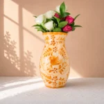 Yellow Ceramic Vase Handcrafted in Mexico