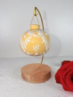 Yellow Talavera Ornament Christmas Tree Ornament - Image 3