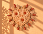 Handmade Filigrana Clay Sacred Heart Wall Decor | Oaxaca, Mexico