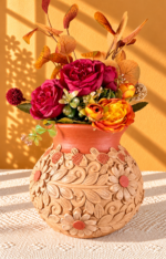Handmade Clay Vase from Oaxaca Mexico