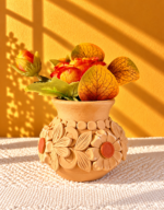 Handmade Small Clay Vase from Oaxaca Mexico