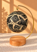 Hand-Carved Jícara Ornament | Mexican Folk Art Christmas Ornament