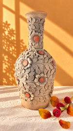Oaxaca Filigrana Smoked Clay Vase Large