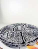 Talavera Style Chip and Dip Set, Mexican Ceramic Snack Tray - Image 5