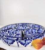 Talavera Style Chip and Dip Set, Mexican Ceramic Snack Tray - Image 5
