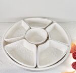 Talavera Style Chip and Dip Set, Mexican Ceramic Snack Tray - Image 4
