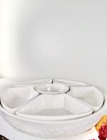 Talavera Style Chip and Dip Set, Mexican Ceramic Snack Tray - Image 5