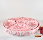 Talavera Style Chip and Dip Set, Mexican Ceramic Snack Tray - Image 3