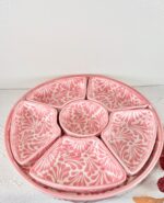 Talavera Style Chip and Dip Set, Mexican Ceramic Snack Tray - Image 4