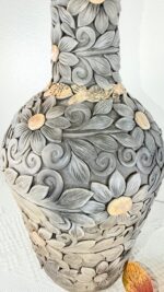 Oaxaca Filigrana Smoked Clay Vase Large - Image 3