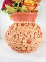 Handmade Clay Vase from Oaxaca Mexico - Image 4