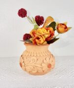 Handmade Small Clay Vase from Oaxaca Mexico - Image 3