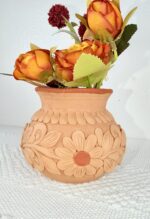 Handmade Small Clay Vase from Oaxaca Mexico - Image 4