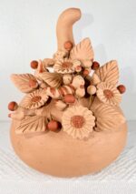 Handmade Oaxaca Clay Pumpkin with Birds & Flowers | Mexican Folk Art - Image 3